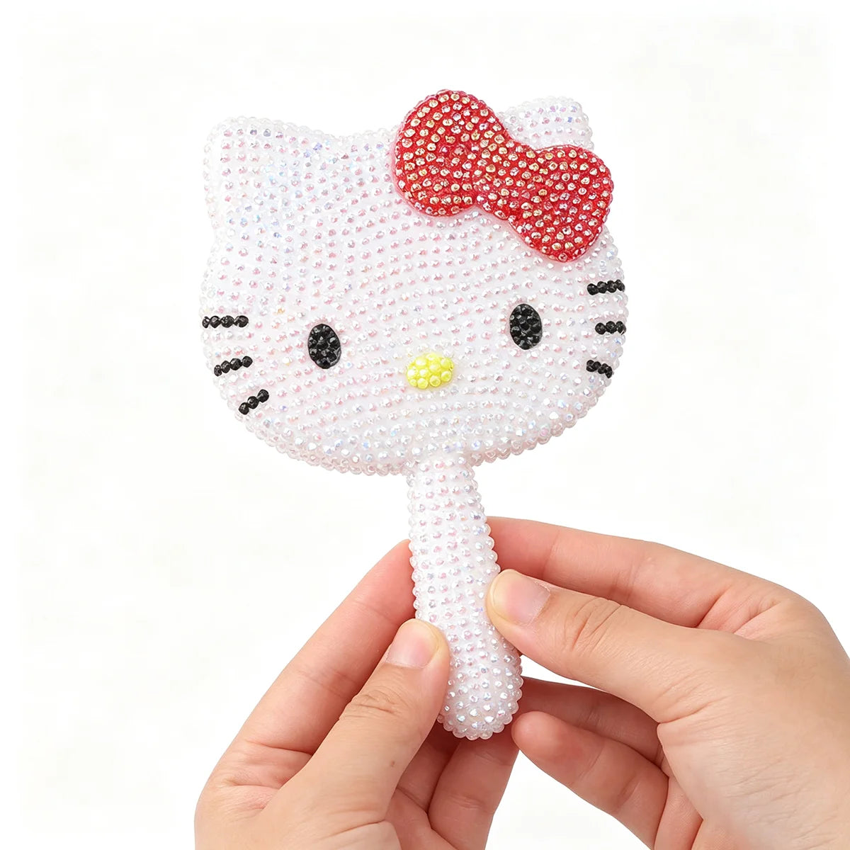 DIY Diamond Painting Kit Featuring My Melody Hello Kitty Kuromi - Cartoon Characters with Built-in Makeup Mirror for Home Decor