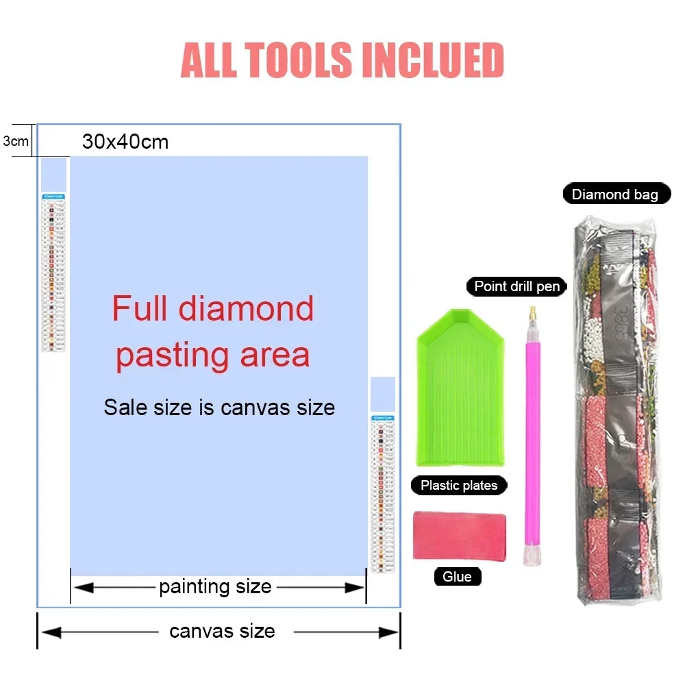 Diamond Painting Sunset Elephant Handmade 5D Diy Full Kits Diamond Mosaic Reflection Art Kit Handmade Home Decor New Arrivals