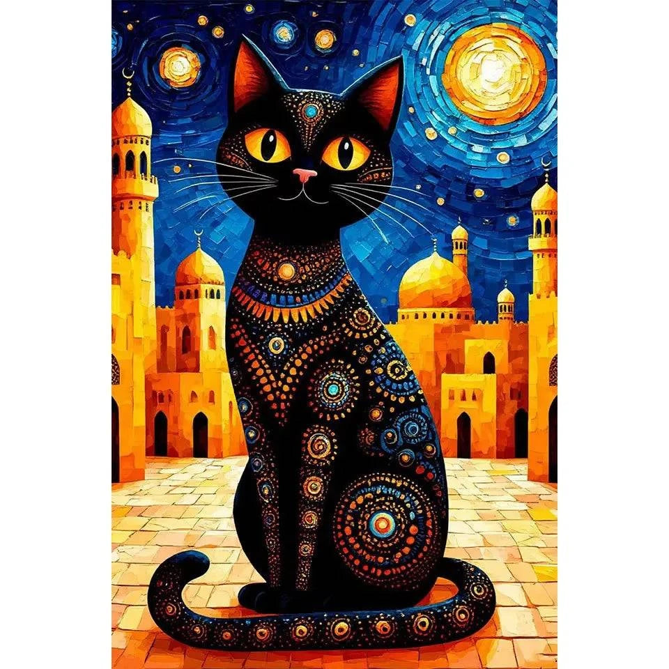 Diamond Painting Kit Animals Cat Full Diamond Mosaic Artwork Creative Handmade Home Decor Exquisite Gift