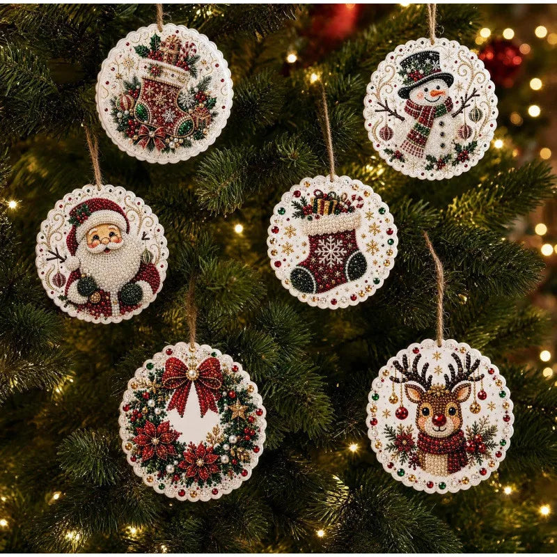 DIY Christmas Diamond Painting Kit - Create Beautiful Holiday Ornaments