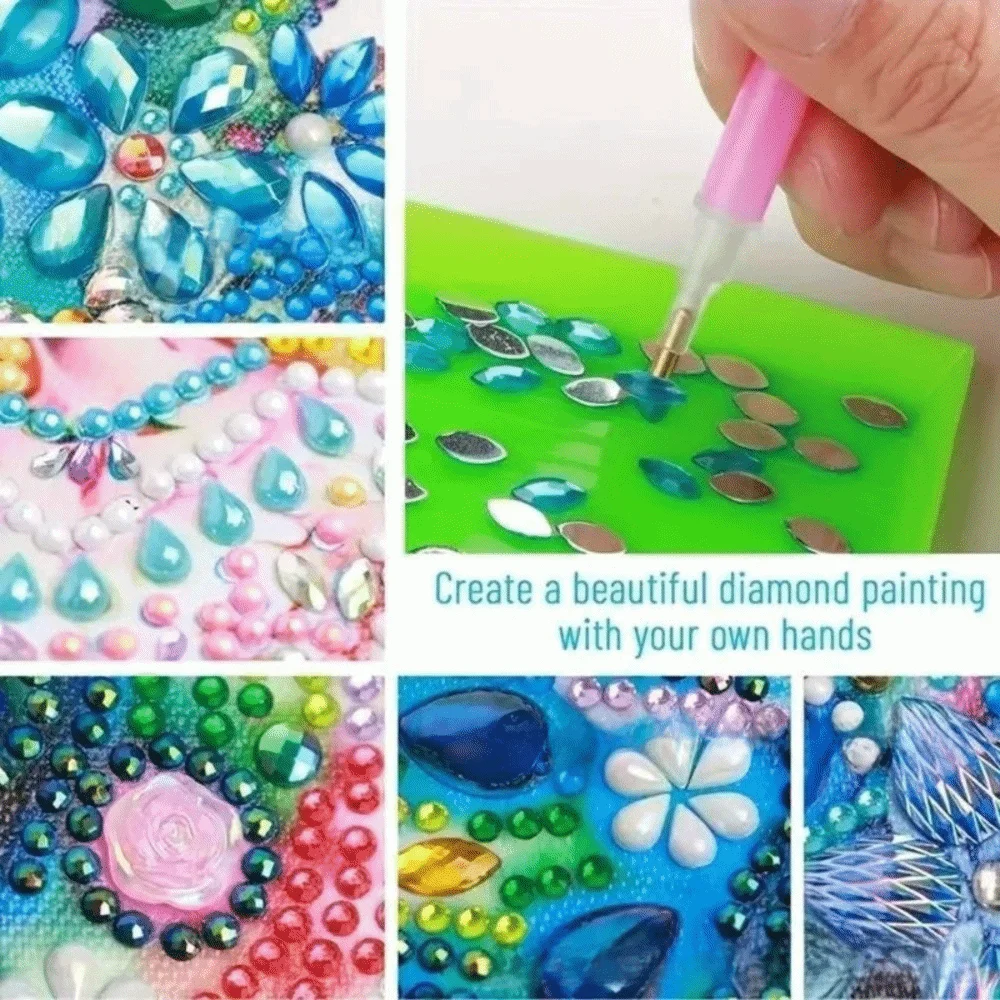 5D DIY Diamond Art Kit Special Shape Special Shaped Diamond Painting Kits 11.81 X11.81inch Partial Drill DIY Diamond Painting