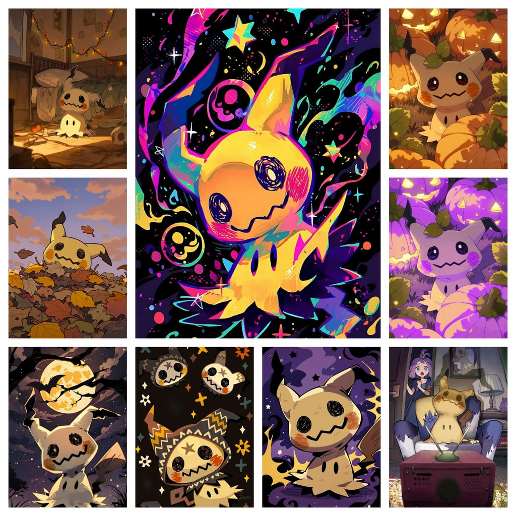 Cute Mimikyu Diamond Painting Kit 5D DIY Diamond Embroidery CrossHandmade Art Children's Gift Crafts Home Decoration