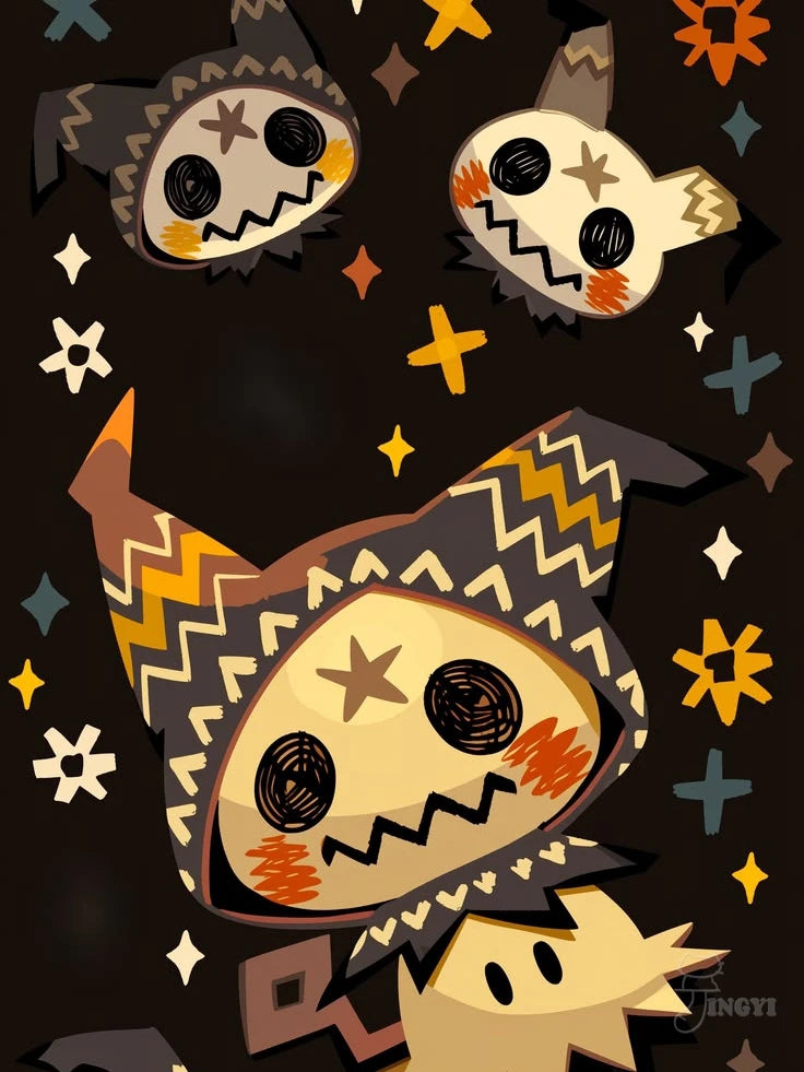 Cute Mimikyu Diamond Painting Kit 5D DIY Diamond Embroidery CrossHandmade Art Children's Gift Crafts Home Decoration