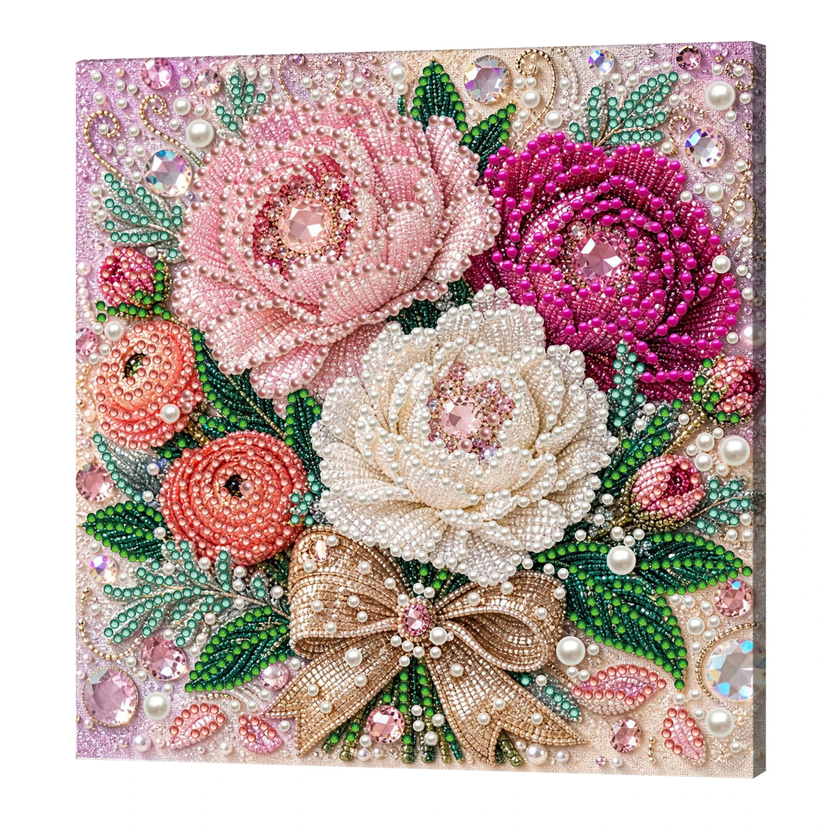 DIY Pearl Diamond Painting Kit: Floral Art for Creative Relaxation