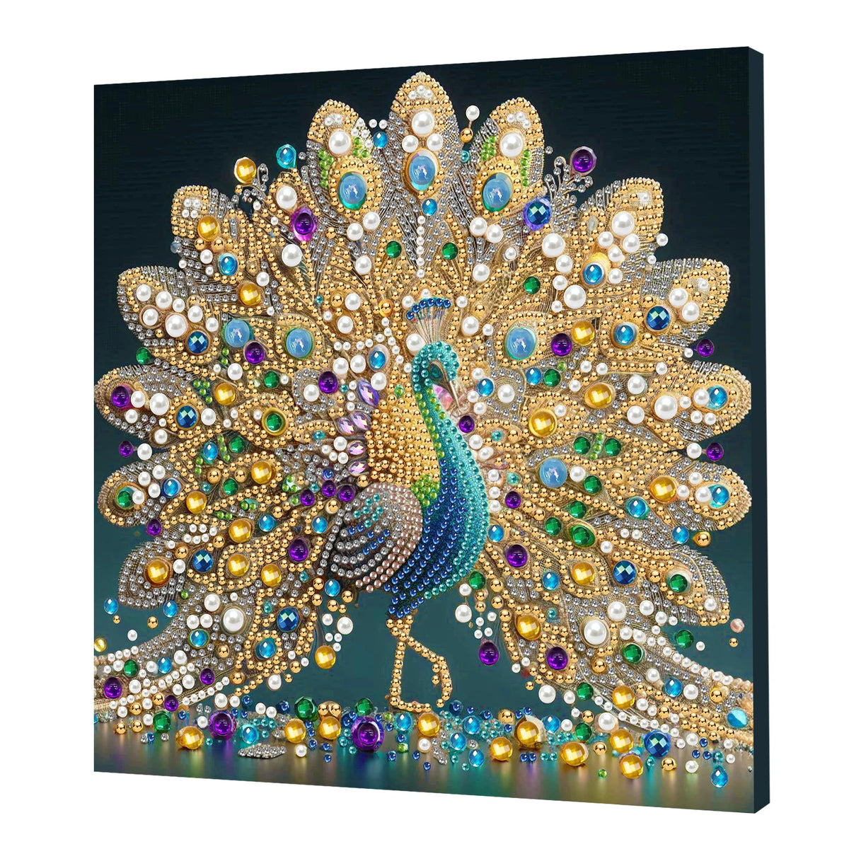 DIY Pearl Art Painting Set with Frame 9.84x9.84in Diamond Art Pearl Painting Kit for Adults Beginners Gift Idea Home Wall Decor