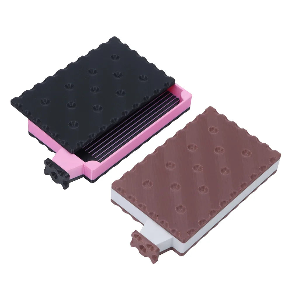 DIY Craft Diamond Painting Tray Kits Embroidery Biscuit Shape Large Diamond Painting Tray With Lid Beading Plates