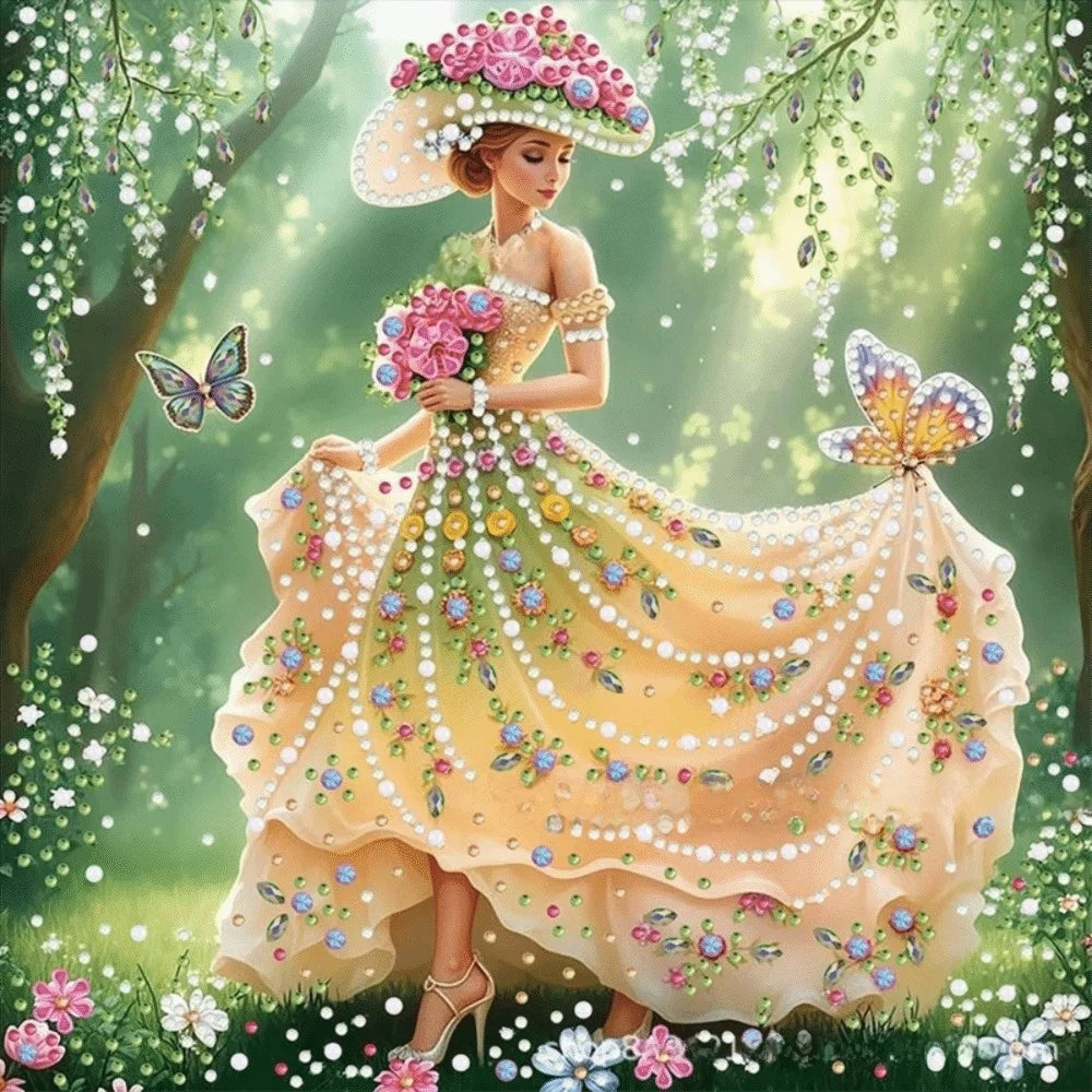 5D DIY Diamond Art Kit Special Shape Special Shaped Diamond Painting Kits 11.81 X11.81inch Partial Drill DIY Diamond Painting