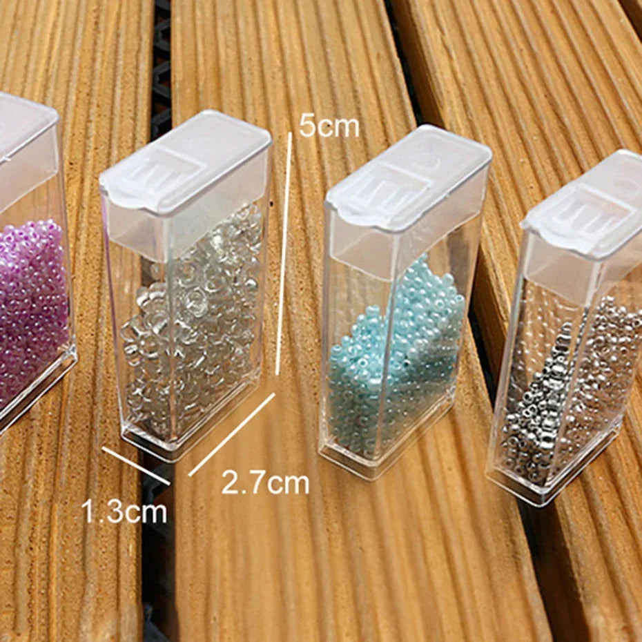 Diamond Painting Tools Sets with 64/56/42/28 Cells Plastic Storage Box Funnel Stickers etc Kit for Diamond Painting Embroidery