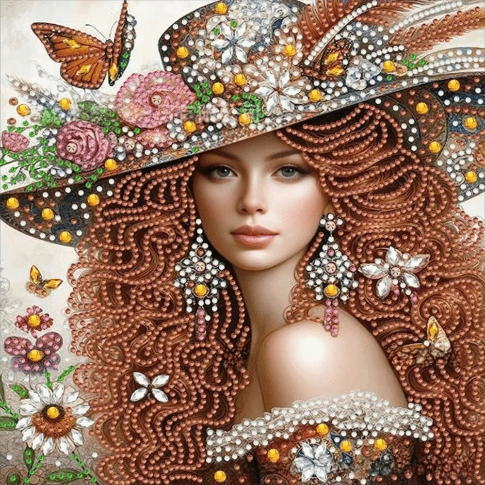 5D DIY Diamond Art Kit Special Shape Special Shaped Diamond Painting Kits 11.81 X11.81inch Partial Drill DIY Diamond Painting