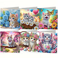 Elevate Your Creativity with Our DIY Diamond Painting Card Set – Unique Animal and Cat Designs
