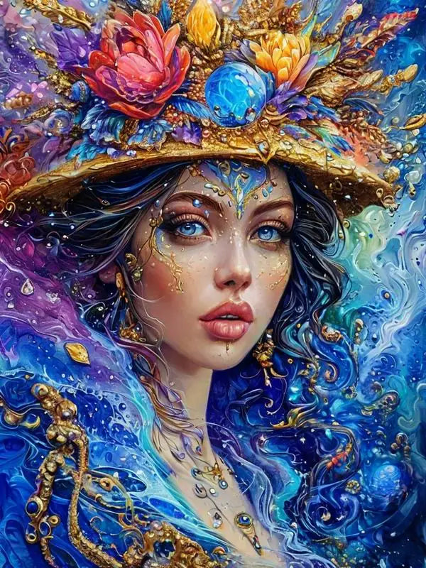 Diy Diamond Painting Kits New Collection Flower Woman Full Mosaic Art Rhinestone Embroidery Beautiful Girl Picture Wall Decor