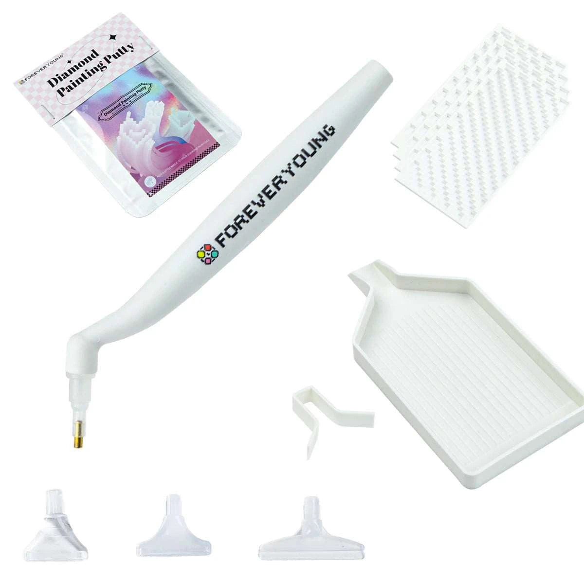 Diamond Painting Premium Tool Kit 2 Options - With/Without Roller, Diamond Art Tools Set for Adults Kids Beginner