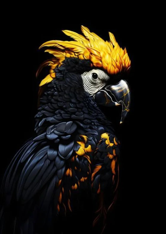 Diy Diamond Painting Kits Full Diamond Mosaic Black And Gold Crows Animals Bird Cat jellyfish Diamond Embroidery Wall Art A618