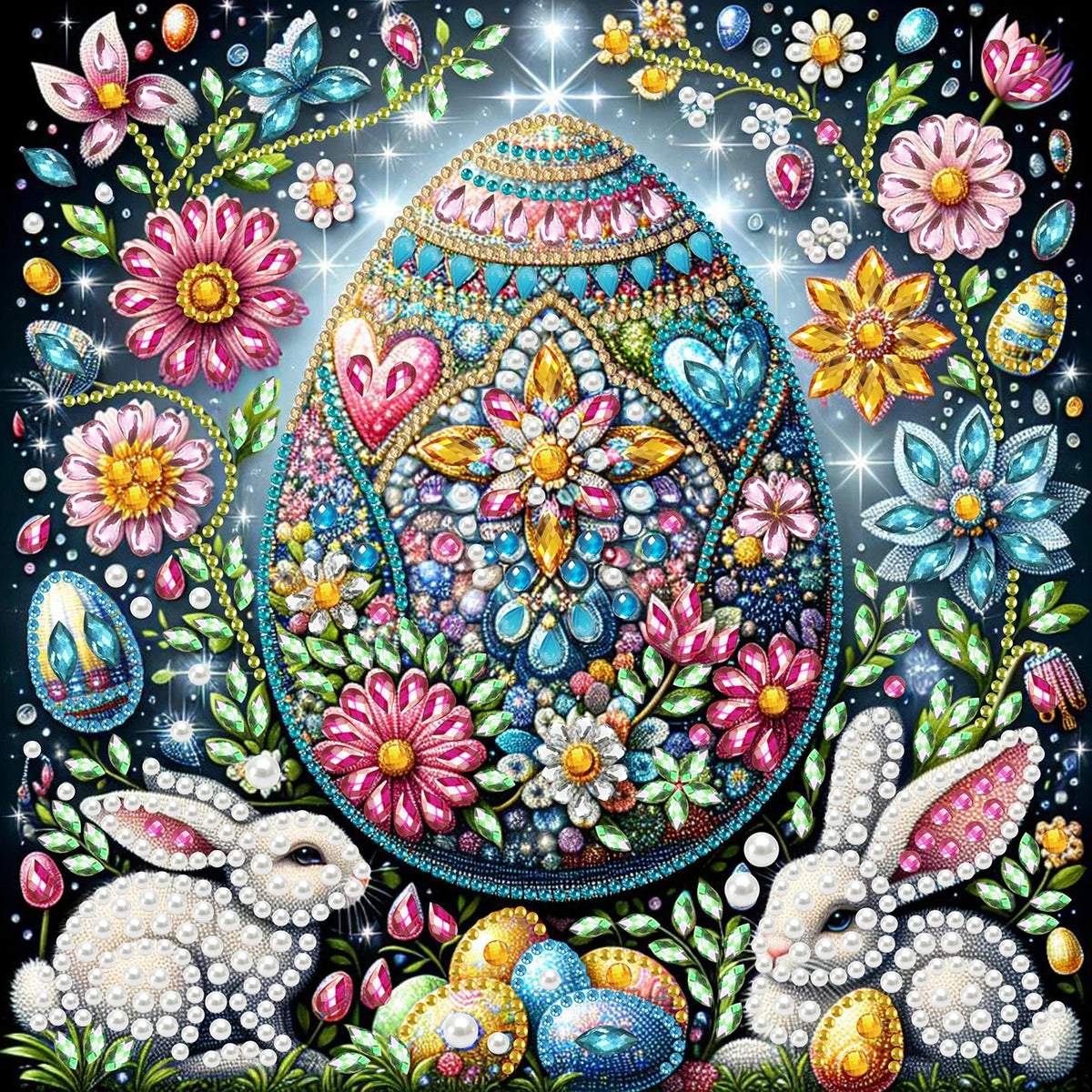 DIY Pearl Art Painting Set with Frame 9.84x9.84in Diamond Art Pearl Painting Kit for Adults Beginners Gift Idea Home Wall Decor