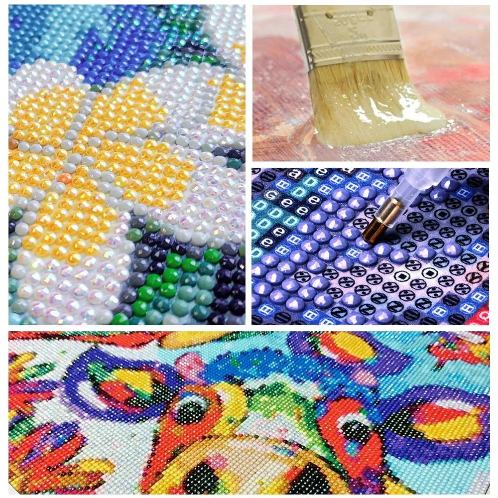 AB Diamond Painting Kit Wishing Bottle DIY Rhinestone Diamond Embroidery Landscape Heart Diamond Mosaic Art Home Decor