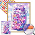 AB Diamond Painting Kit Wishing Bottle DIY Rhinestone Diamond Embroidery Landscape Heart Diamond Mosaic Art Home Decor