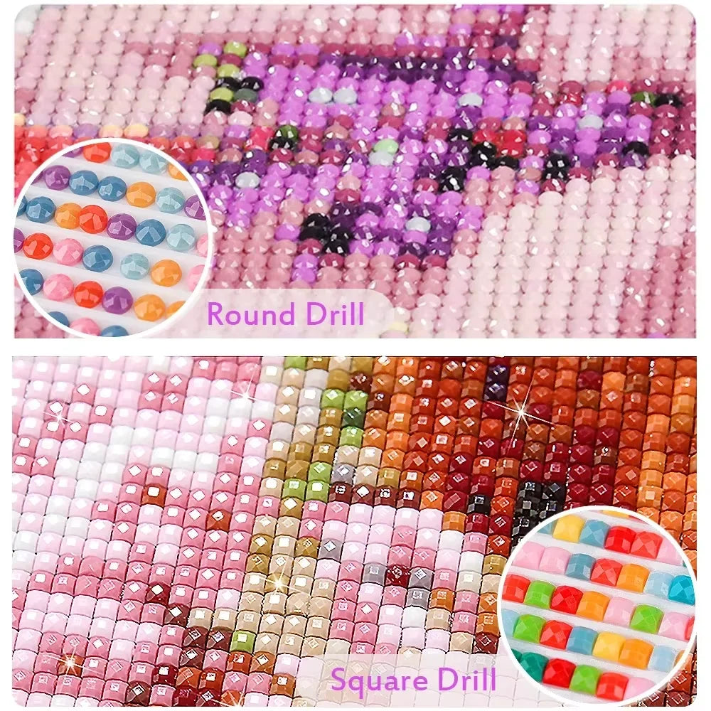 Peanuts Snoopy Diamond Painting Kit 5D DIY Diamond Handmade Art Gift Crafts Home Decor,No Frame