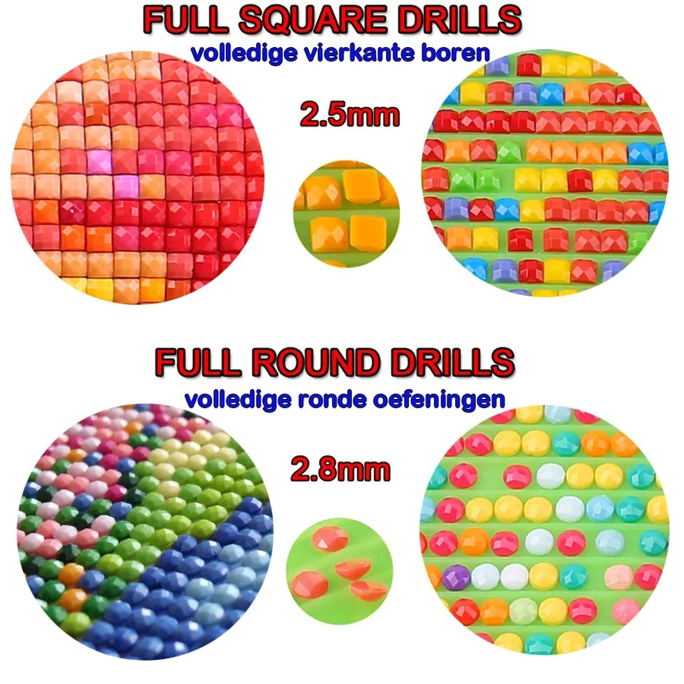 Diy Diamond Painting Kits Funny Dog Square Diamond Embroidery Animal Cross Stitch Crystal Diamond Art Home Decor ﻿