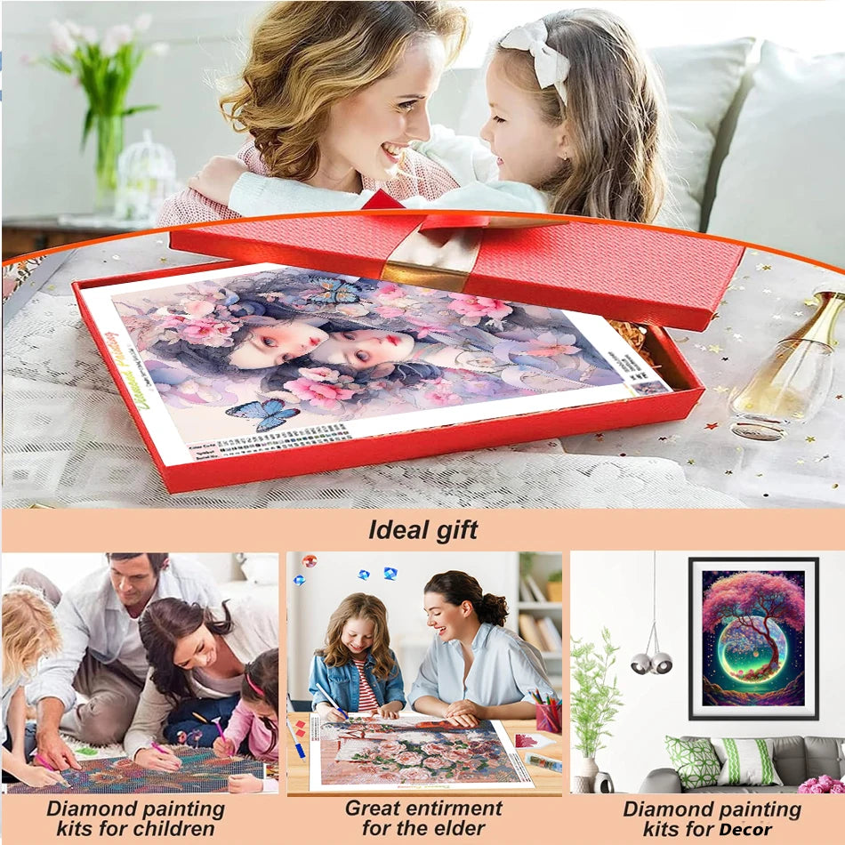 SDOYUNO Diy Diamond Mosaic Book Landscape Kit Full Diamond Painting Boat Mosaic Wall Art Decor For Home New Collection