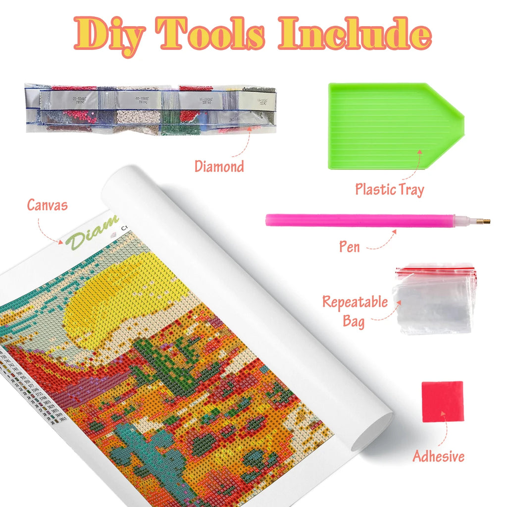 Transform Your Space with the SDOYUNO Diamond Painting Kit Landscape - Full Diamond Mosaic Art