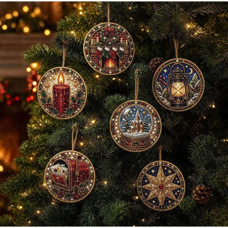 DIY Christmas Diamond Painting Kit - Create Beautiful Holiday Ornaments