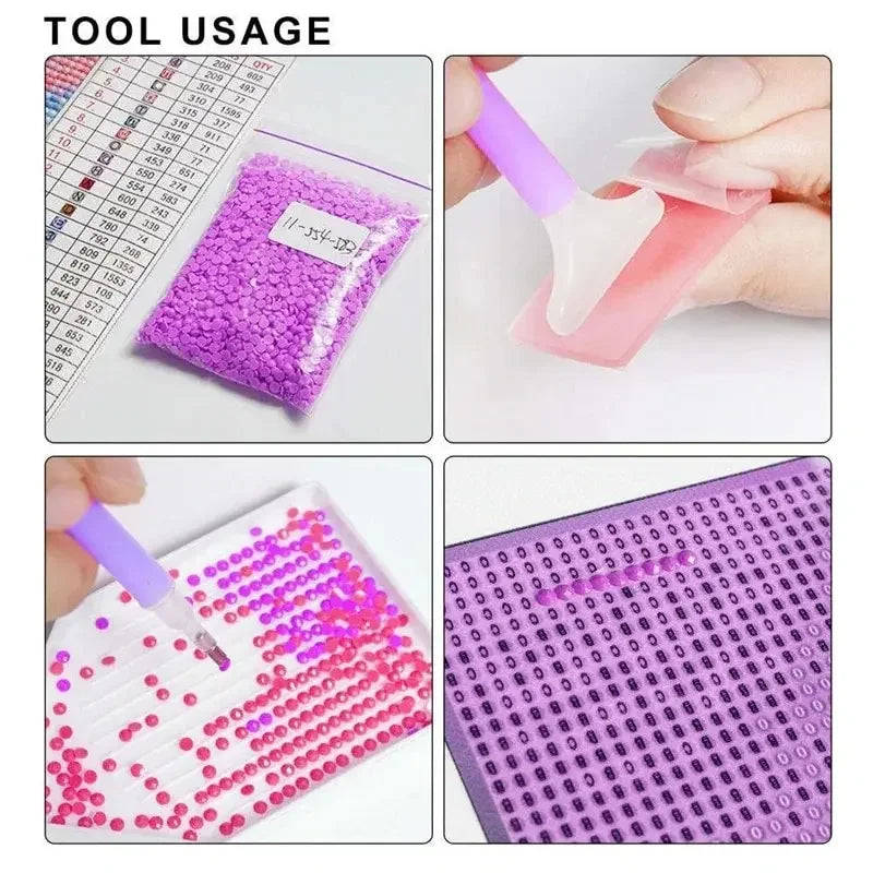 5D DIY Diamond Painting Pumpkin Full Square Round Mosaic Light Handmade Gift Craft Kit