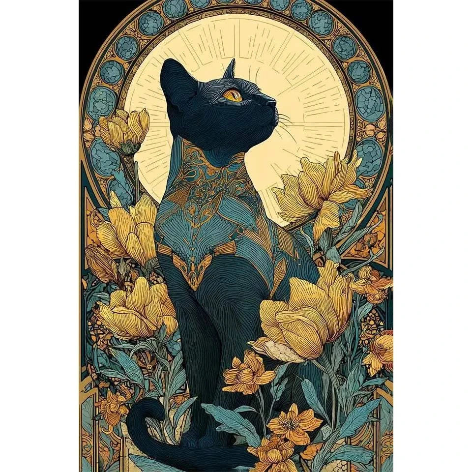 Diamond Painting Kit Animals Cat Full Diamond Mosaic Artwork Creative Handmade Home Decor Exquisite Gift