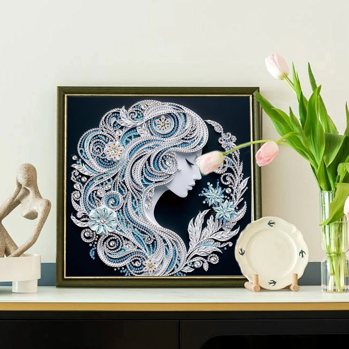 Special Shape Diamond Art Painting Kits for Adults and Beginners,DIY beauty Diamond Art Painting for Home Wall Decoration Gifts
