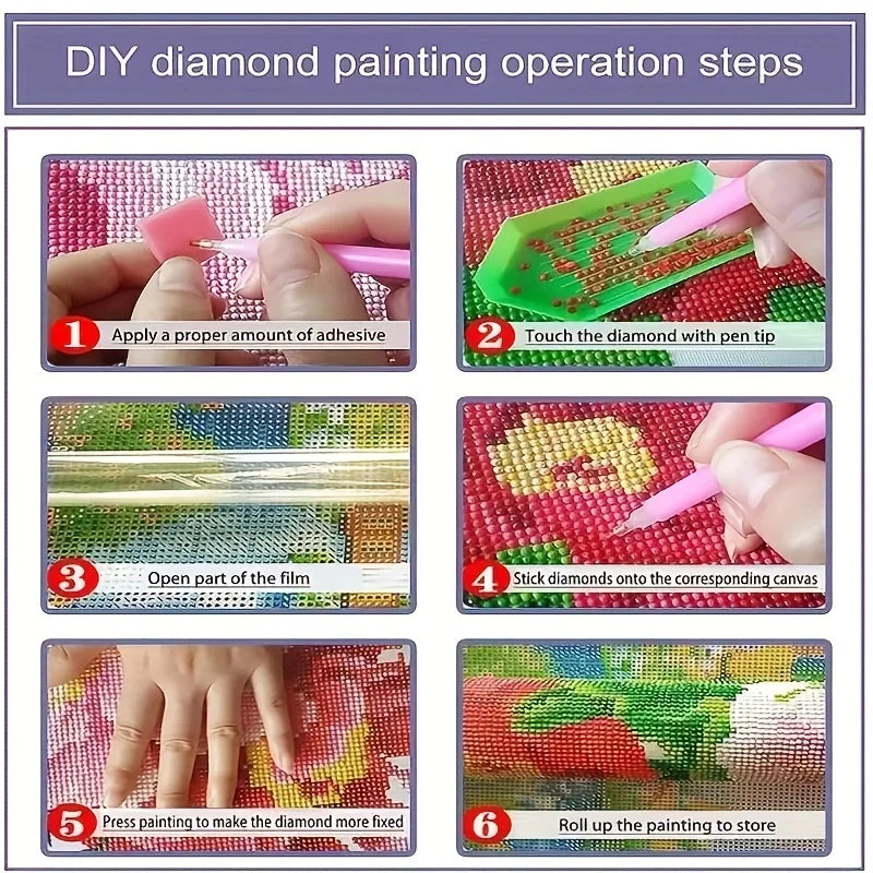 DIY Diamond Painting Kit Round Diamond Van Gogh's Starry Sky Full Diamond Mosaic Home Decoration Painting Cross Stitch Kit