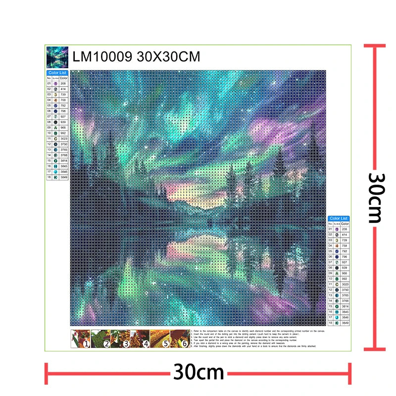 Wall Diamond Art Painting Kits Embroidery Full Crystal Accessories New 2025 Paint New 5D Diy Diamond Paintings 30x30 cm Mosaic