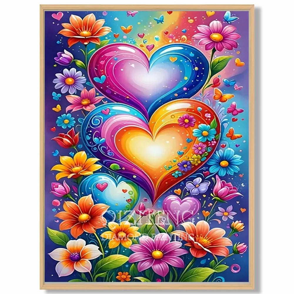 Transform Your Space with the DIY Diamond Painting Kit: Pink Flower Field Elegance
