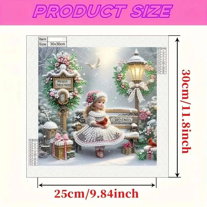 DIY Diamond Painting Kit - Cartoon Girl, with uniquely shaped diamonds, perfect for home decoration, living room, bedroom exquis
