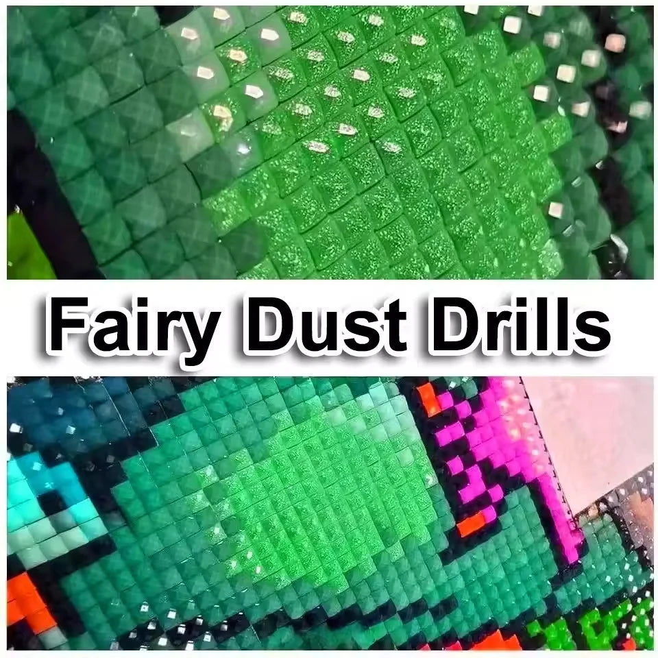 5D DIY Diamond Painting Full Fairy Dust Adorable Otter Diamond Embroidery Mosaic Jewelry cross stitch kits Home decoration Art