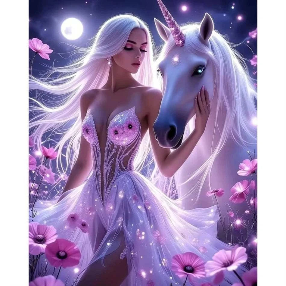 Diamond Painting Beautiful Woman Kit For Adults Artwork Landscape Full Round Crafts Gift Arts And Crafts Diamond Painting