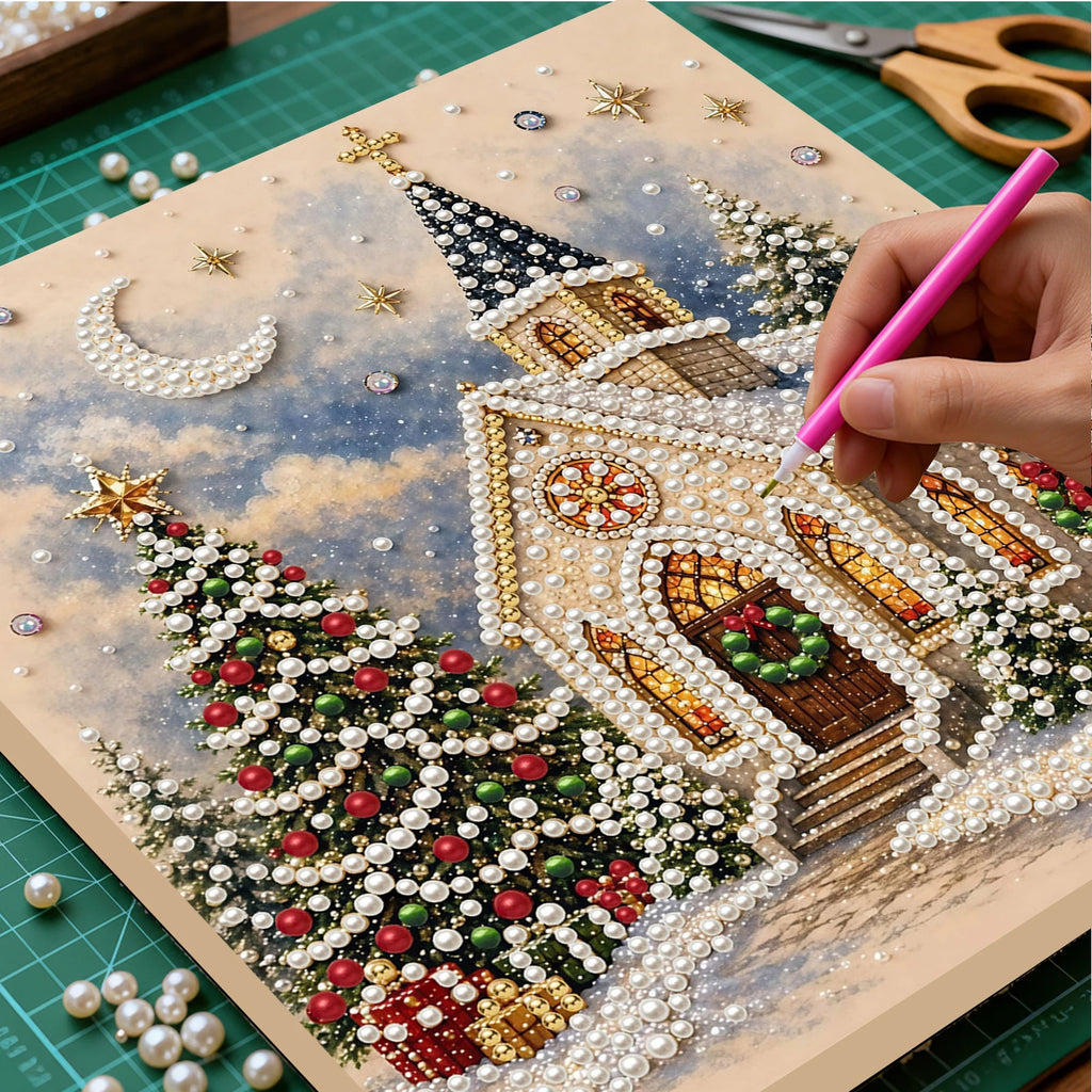 DIY Christmas Pearl Painting Kit – Elevate Your Holiday Decor with Handmade Art