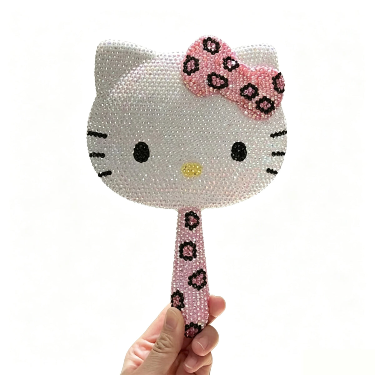 DIY Diamond Painting Kit Featuring My Melody Hello Kitty Kuromi - Cartoon Characters with Built-in Makeup Mirror for Home Decor
