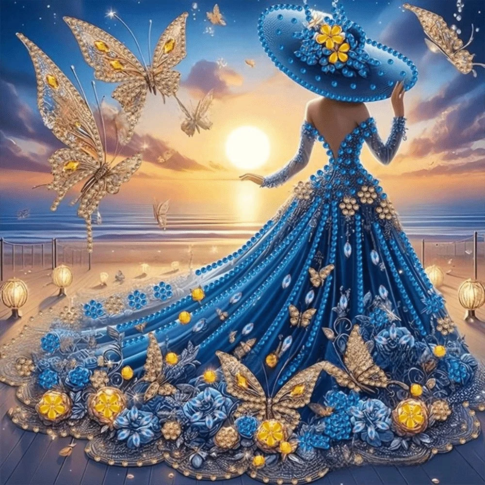 5D DIY Diamond Art Kit Special Shape Special Shaped Diamond Painting Kits 11.81 X11.81inch Partial Drill DIY Diamond Painting