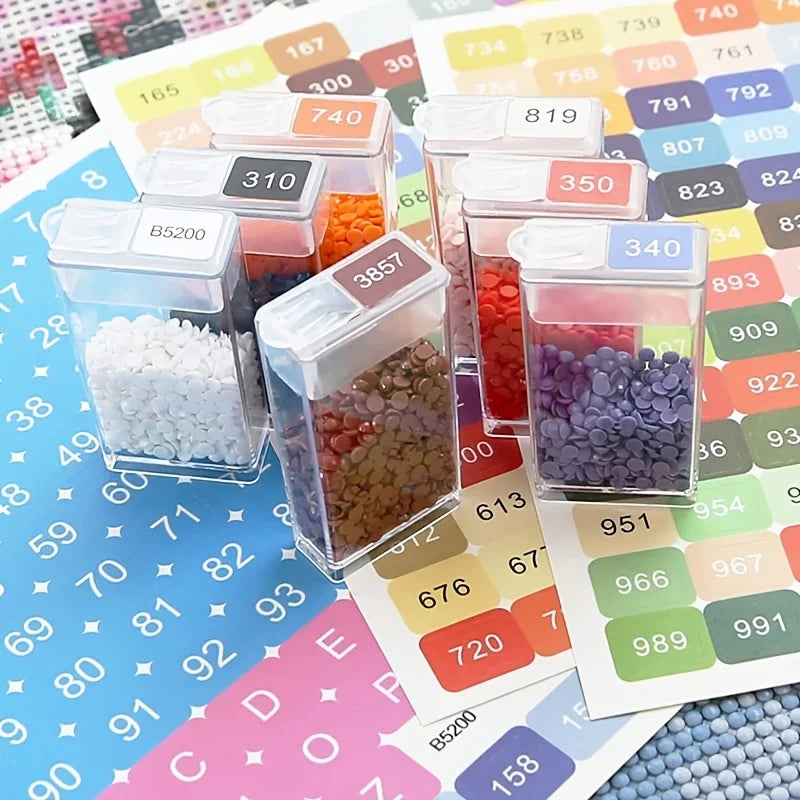 Diamond Painting Kit with Stickers: Unleash Your Creativity with 447 Colorful DMC Chart Stickers