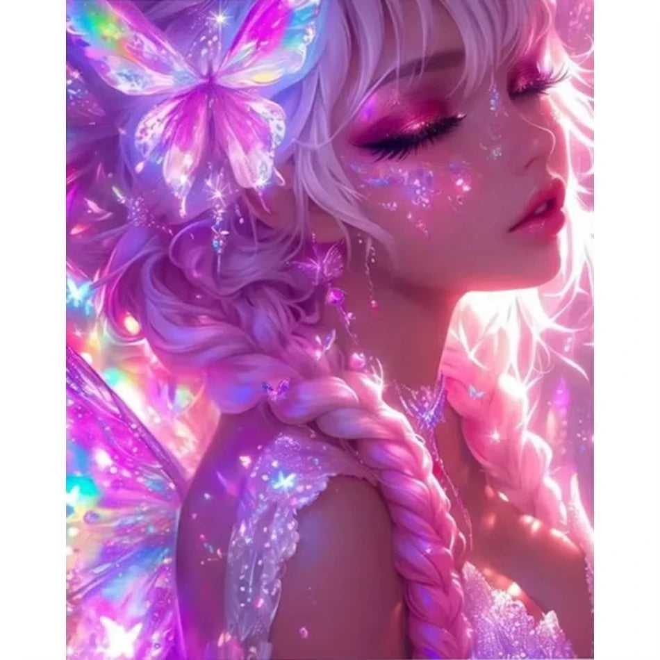 Diamond Painting Beautiful Woman Kit For Adults Artwork Landscape Full Round Crafts Gift Arts And Crafts Diamond Painting
