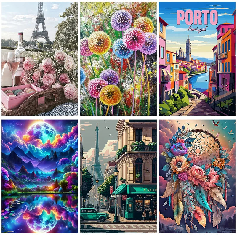 5D Diy Diamond Paintings Kits New 2025 Accessories 30x40 cm Wall Art Diamond Art Painting Kits Embroidery Full Crystal Mosaic