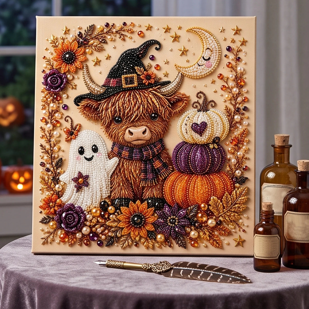 Transform Your Halloween Decor with Our DIY Halloween Diamond Painting Kit