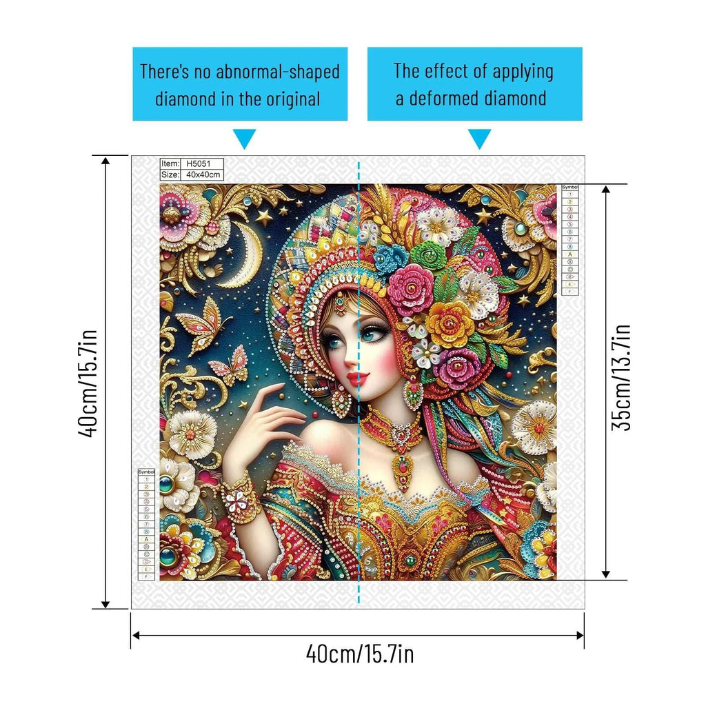 Diamond Art Painting Kits for Adult and Beginners,beautiful lady Diamond Art Painting Craft for Home Wall Decor Handmade Gift