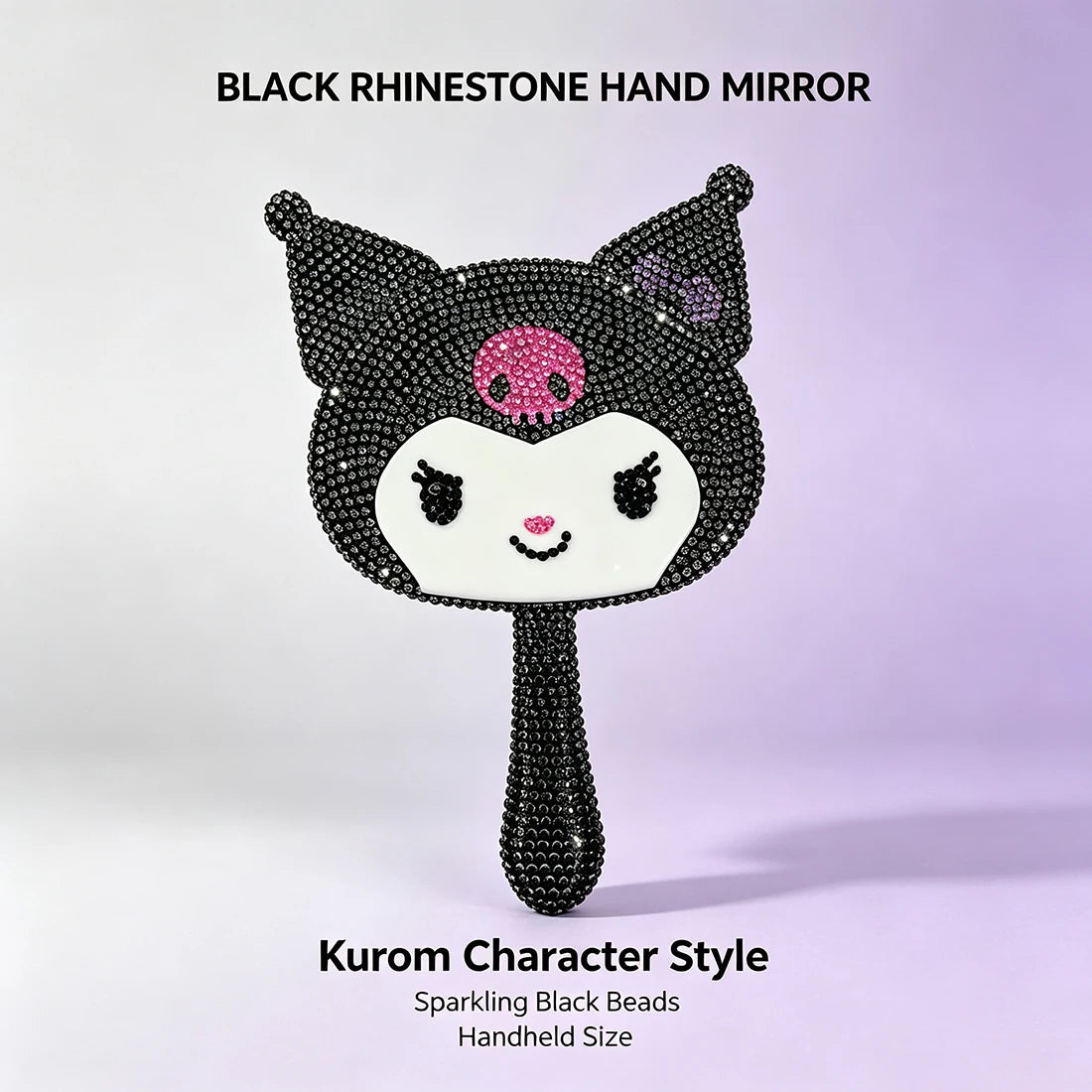 DIY Diamond Painting Kit Featuring My Melody Hello Kitty Kuromi - Cartoon Characters with Built-in Makeup Mirror for Home Decor