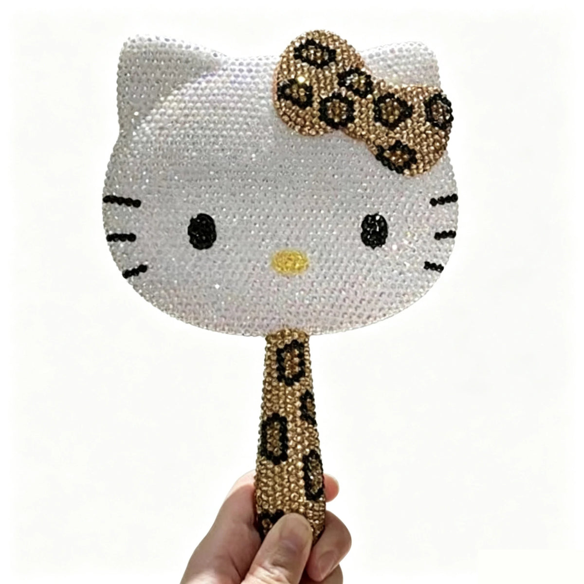 DIY Diamond Painting Kit Featuring My Melody Hello Kitty Kuromi - Cartoon Characters with Built-in Makeup Mirror for Home Decor
