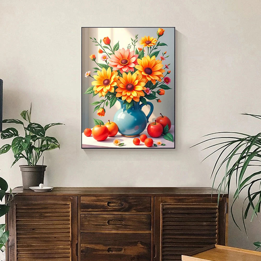 Large Size Bouquet Diamond Painting Kit Flower Diamond Mosaic Embroidery Cross Stitch Kit Art DIY Home Decor Gift