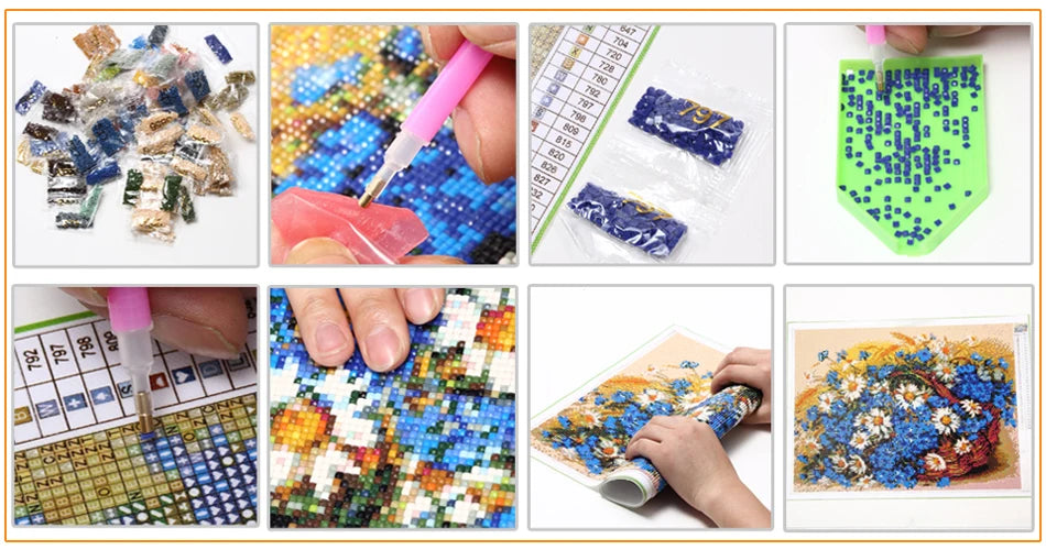 Diy Diamond Painting Kits New Collection Flower Woman Full Mosaic Art Rhinestone Embroidery Beautiful Girl Picture Wall Decor