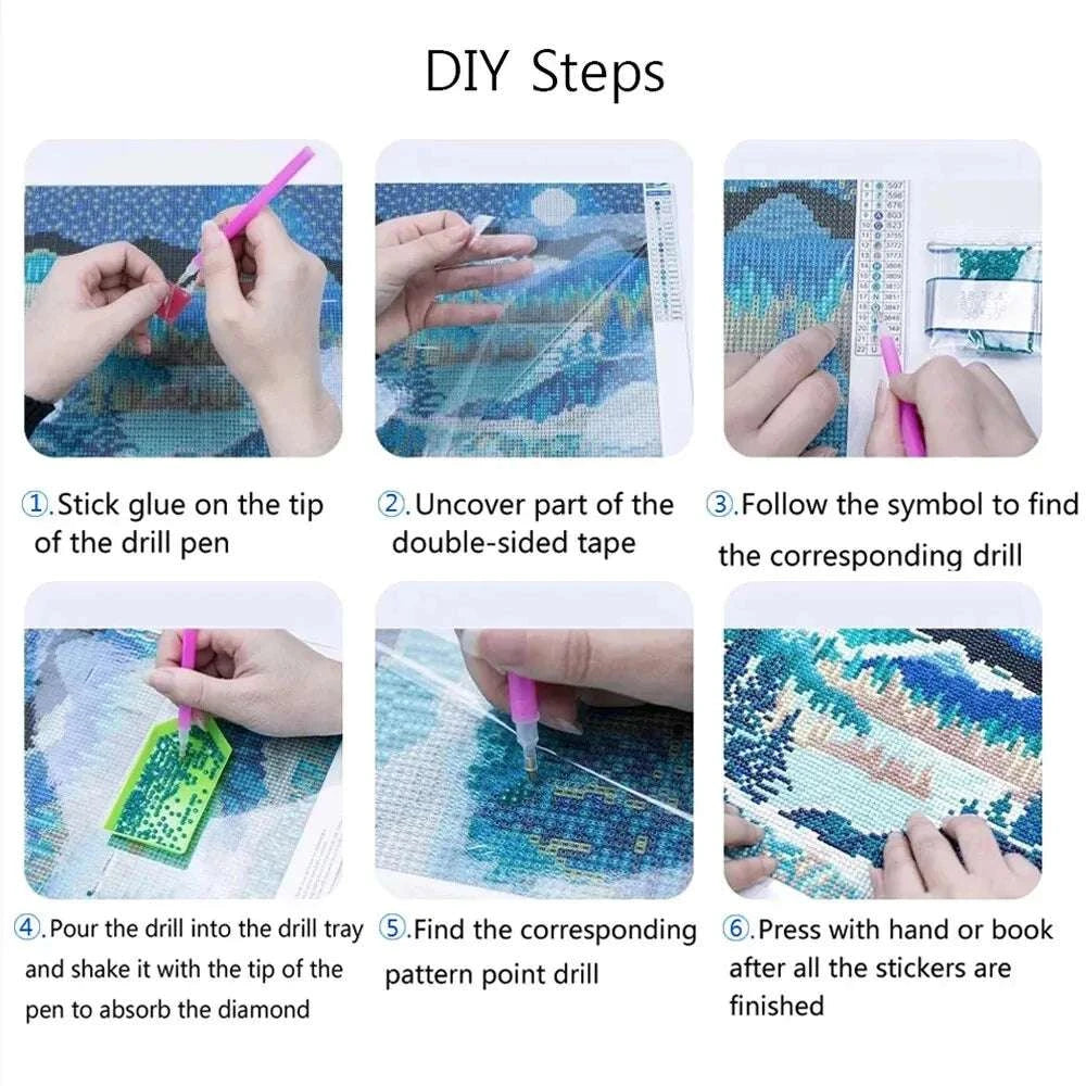 5D DIY Diamond Painting Kit Monet Water Lilies Pond Famous Impressionism Art Full Drill Diamond Mosaic Home Wall Decor Gift