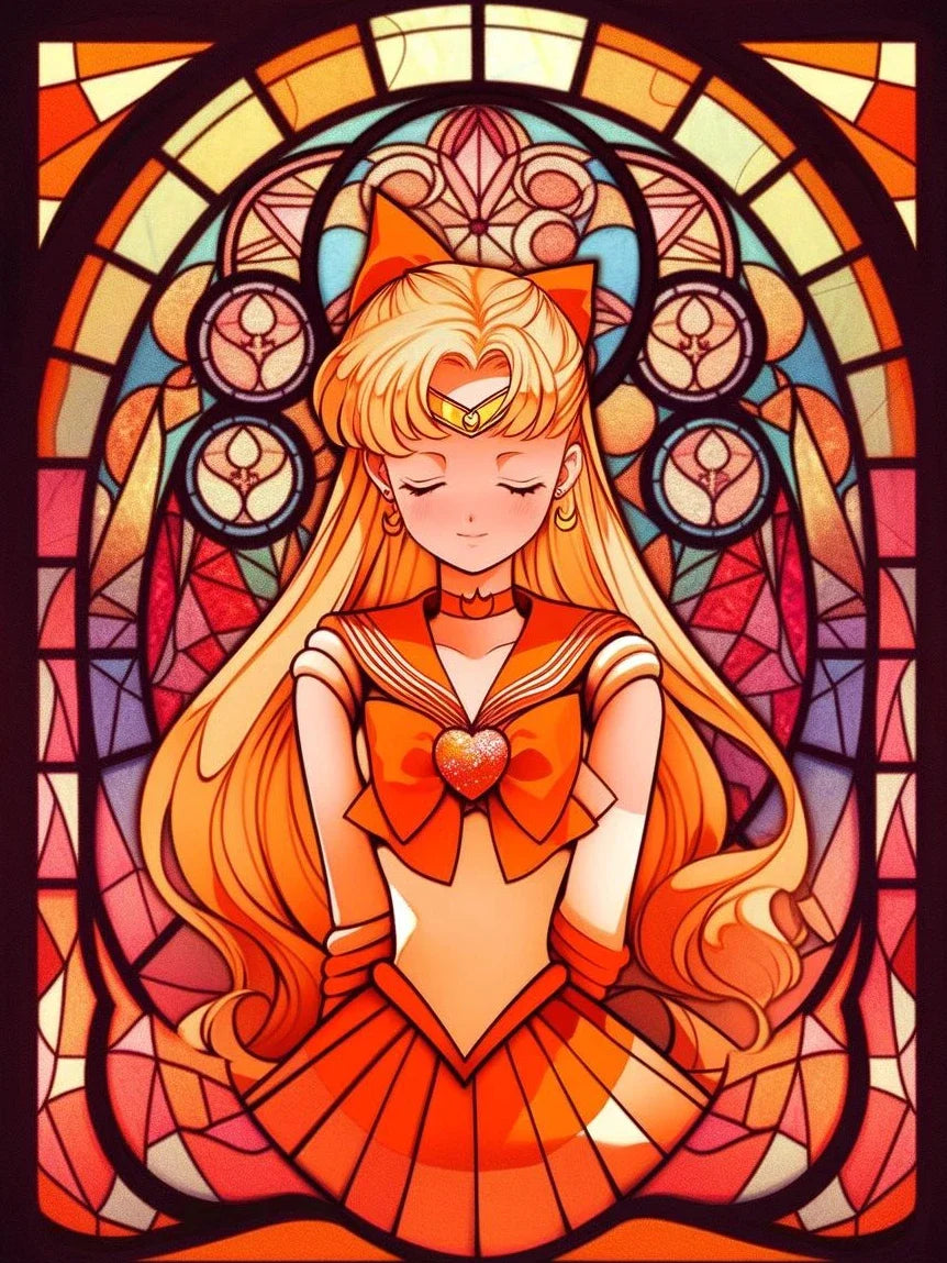 5D DIY Diamond Painting Kit Beauty Girl Warrior Moon Japanese Anime Cross Embroidery Handmade Embroidered Mosaic Art Gift
