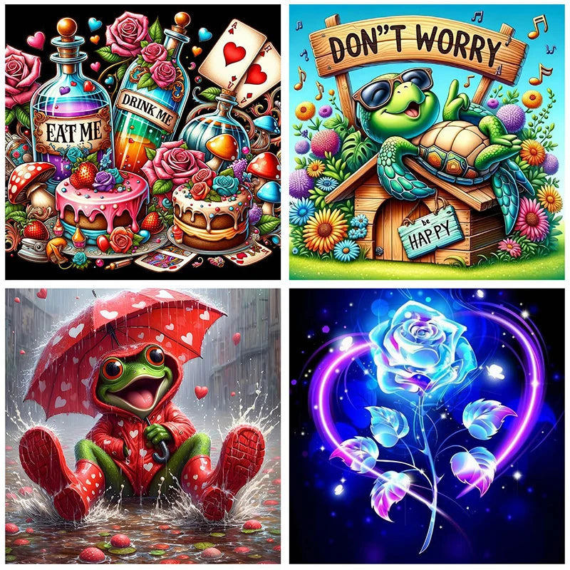 5D Diy Diamond Paintings Kits New 2025 Accessories 30x30 cm Wall Art Diamond Art Painting Kits Embroidery Full Crystal Mosaic