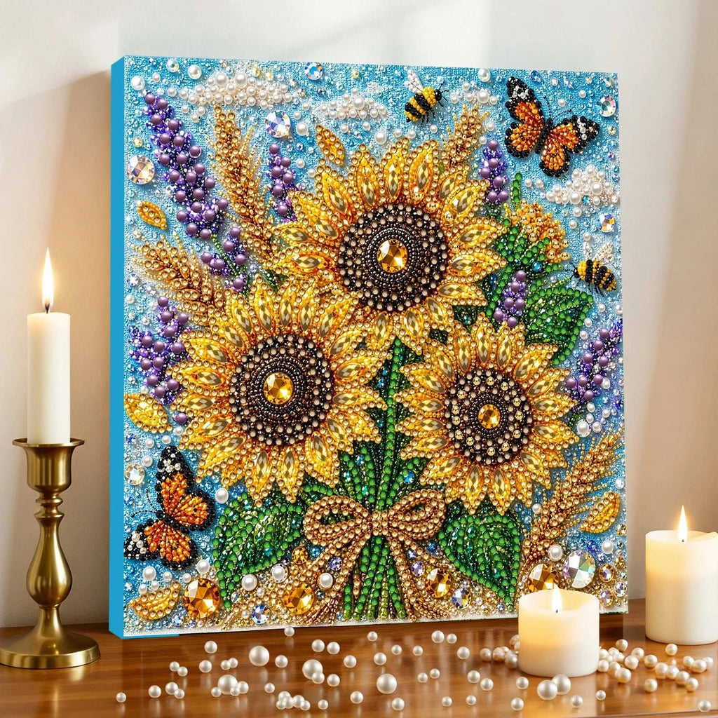 DIY Pearl Diamond Painting Kit: Floral Art for Creative Relaxation